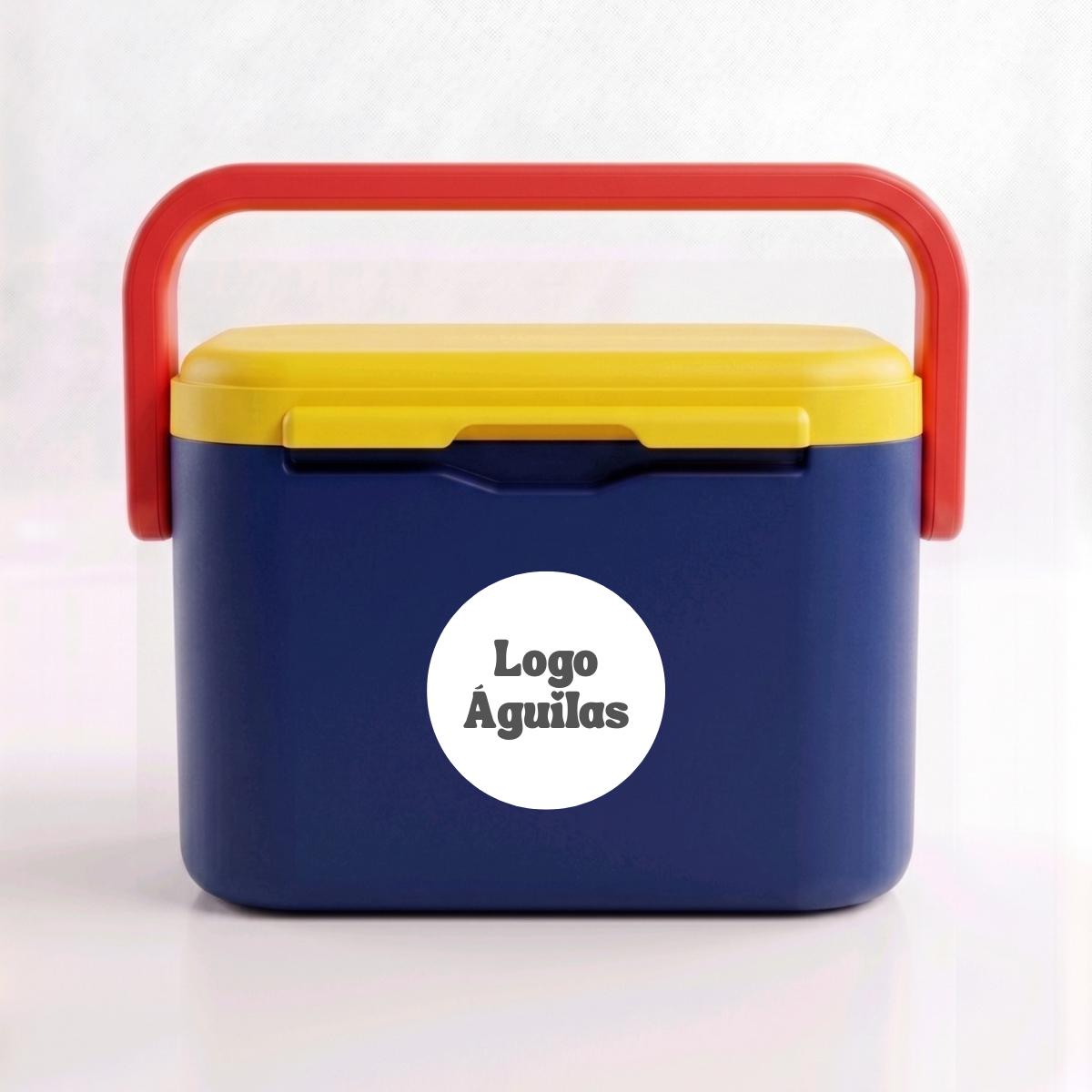Hielera Multifuncional Equipos Fútbol Portátil Six Pack Latas 355 ML — Águilas
