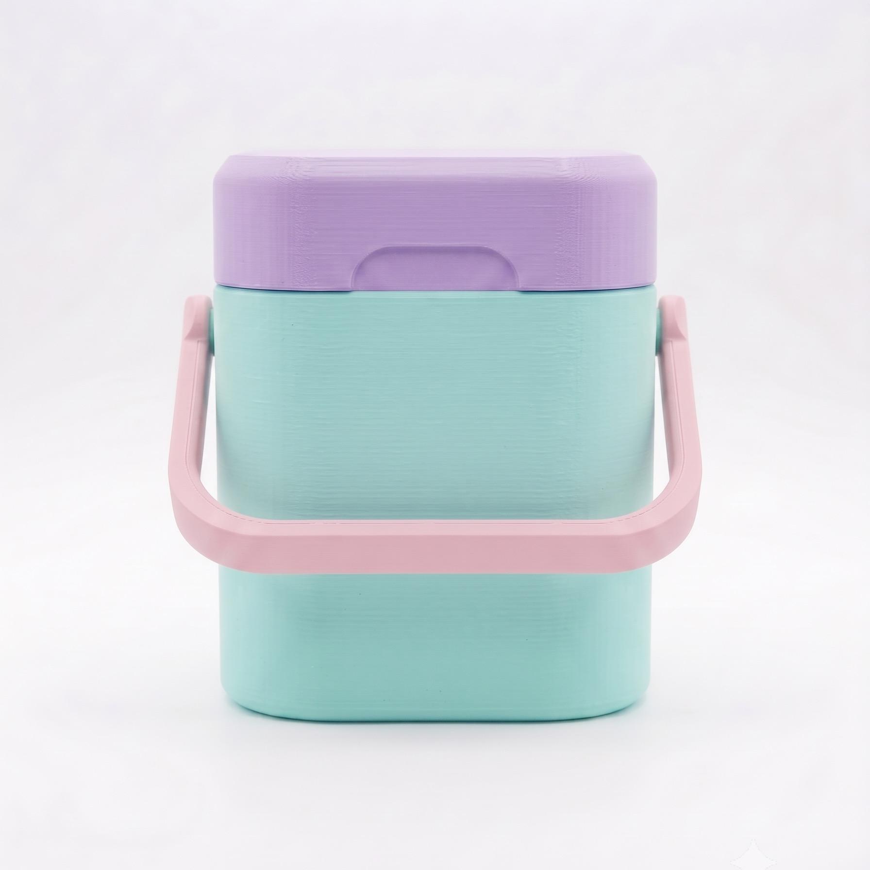 Mini Hielera Multifuncional Portátil Latas Large 435 ML | Hielera Cosmetiquera Lonchera — Aqua