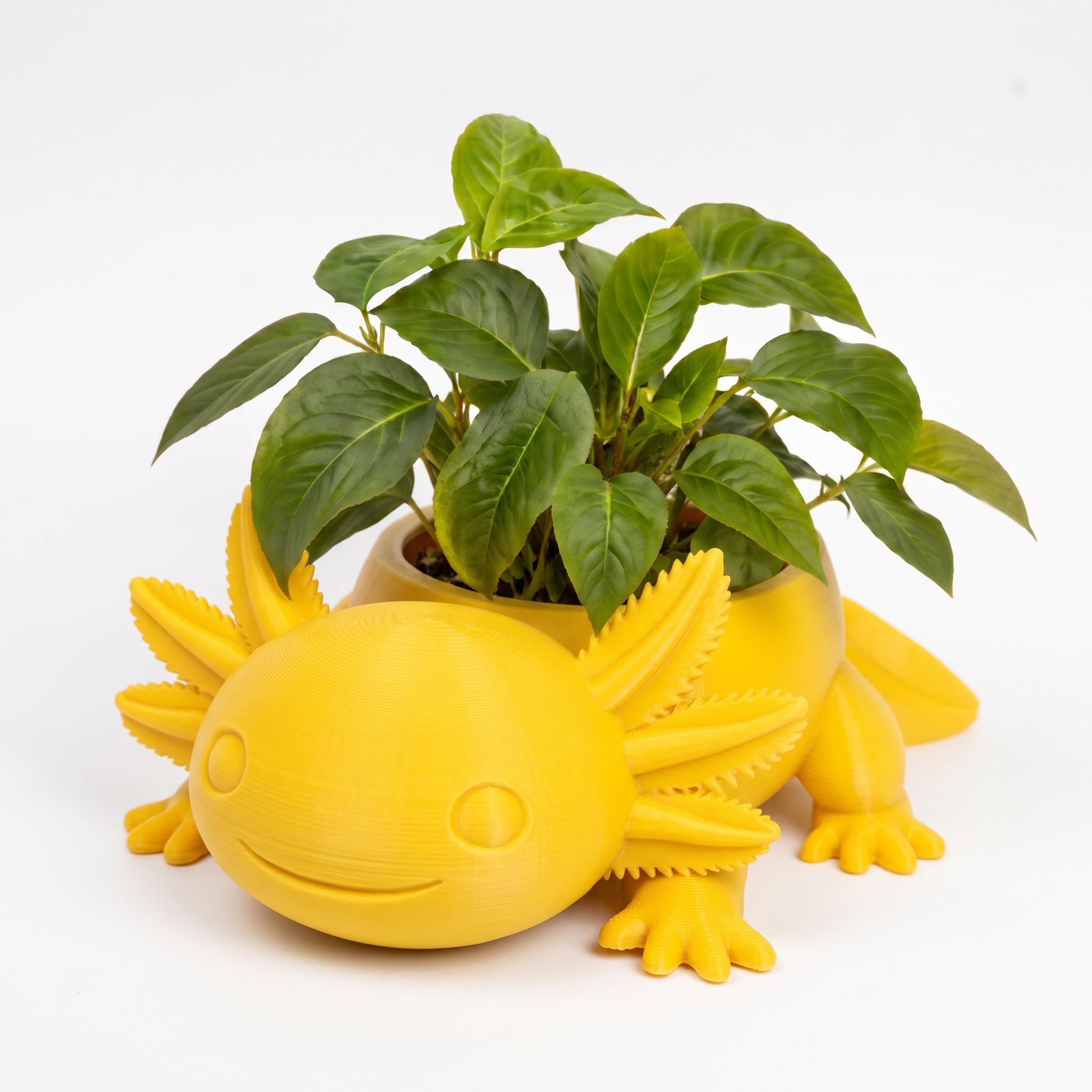 Mini Maceta de Personaje Perrito | Decoración Tierna para Escritorio y Oficina con Cactus — Amarilla