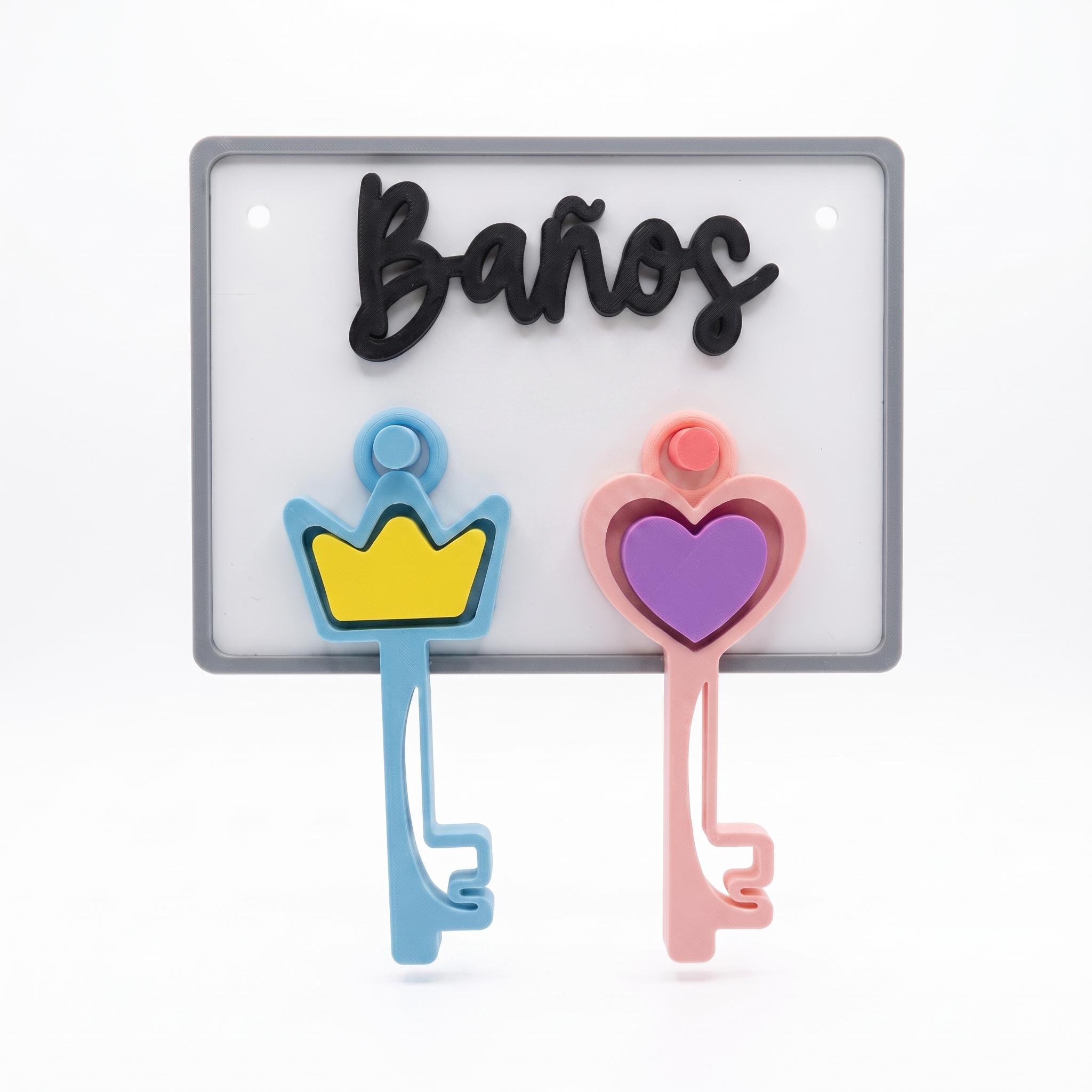 Pizarrón Escolar de Permisos para Sanitarios con Llaves Colgantes | Juego Didáctico Escolar — Pizarrón Blanco