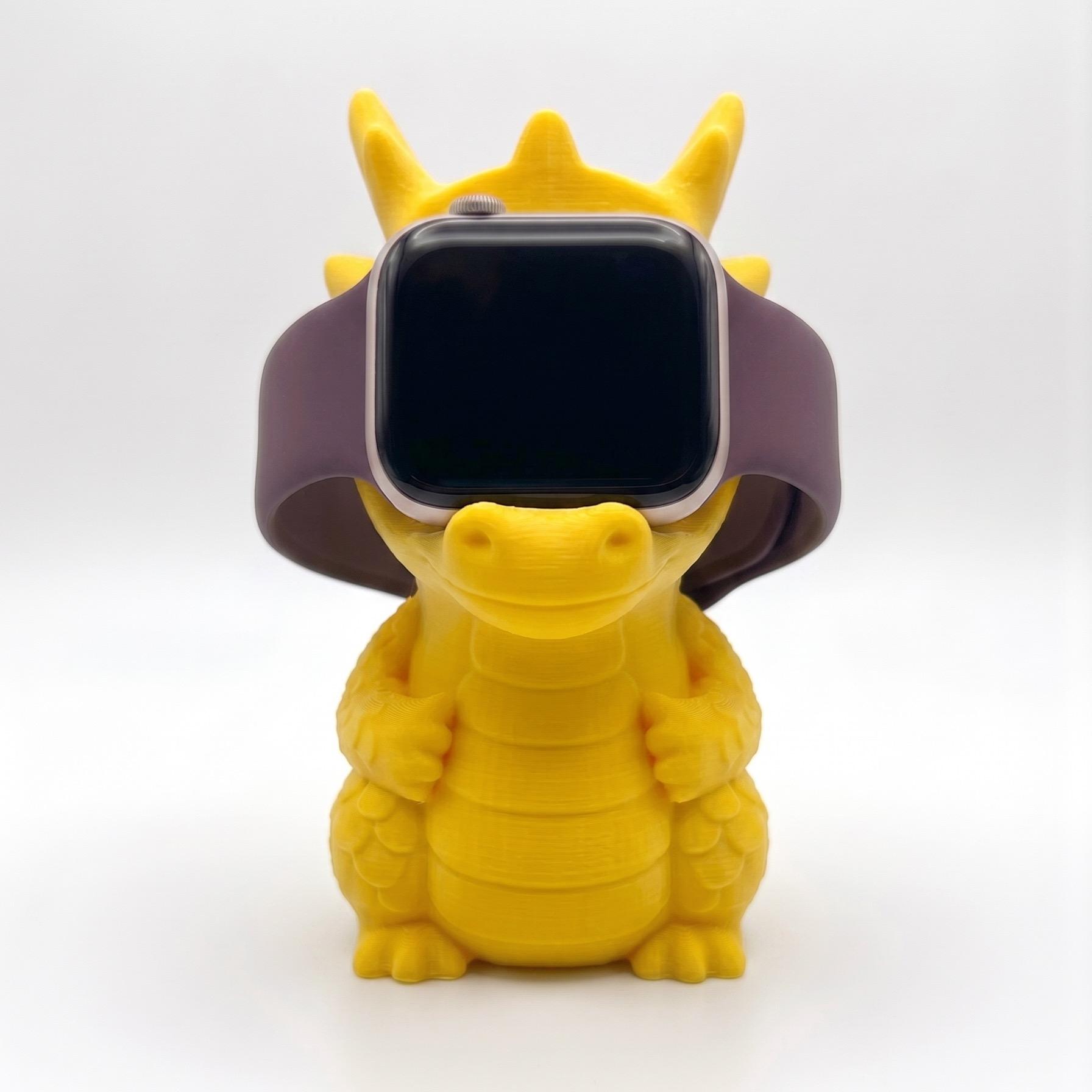 Soporte De Carga Dragoncito Para Apple Watch | Series 1-10 SE/Ultra — Amarillo