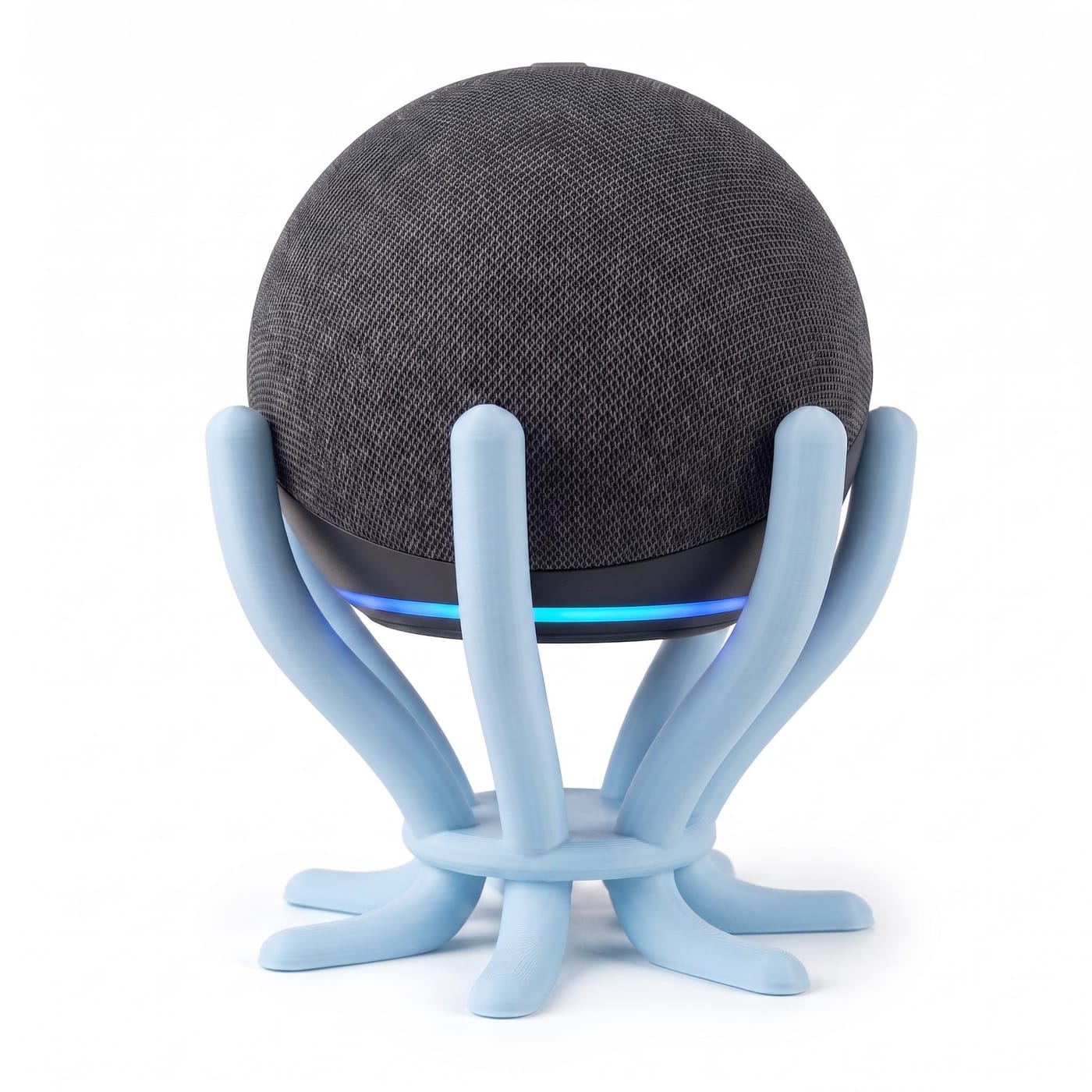 Soporte Elevador Antivibración Para Alexa Echo Dot Griffer — Azul Pastel